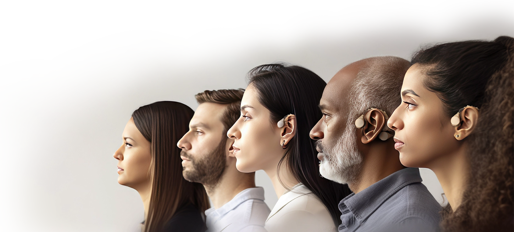 Plusieurs personnes portant la solution Ossiclear par Sounduct